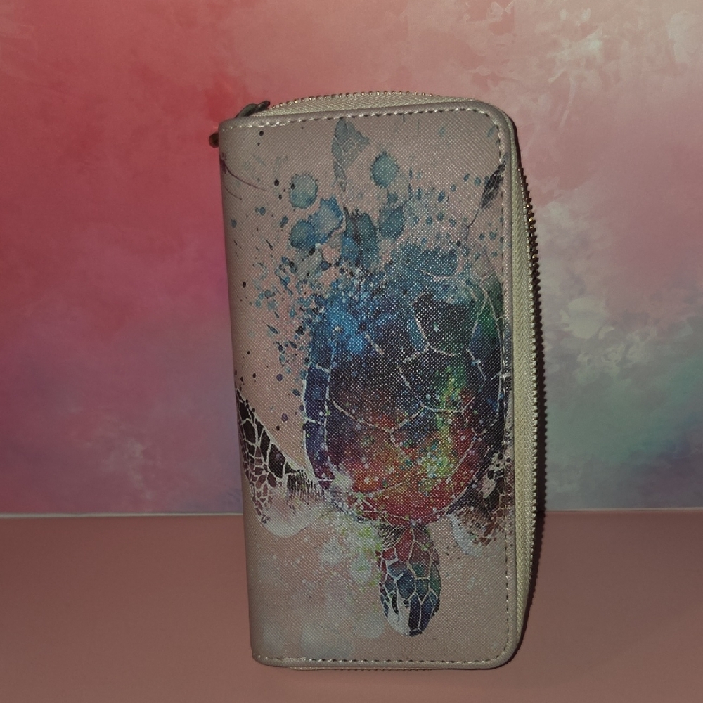 Macy's Multicolor Turtle Print Wallet - Picture 5 of 5